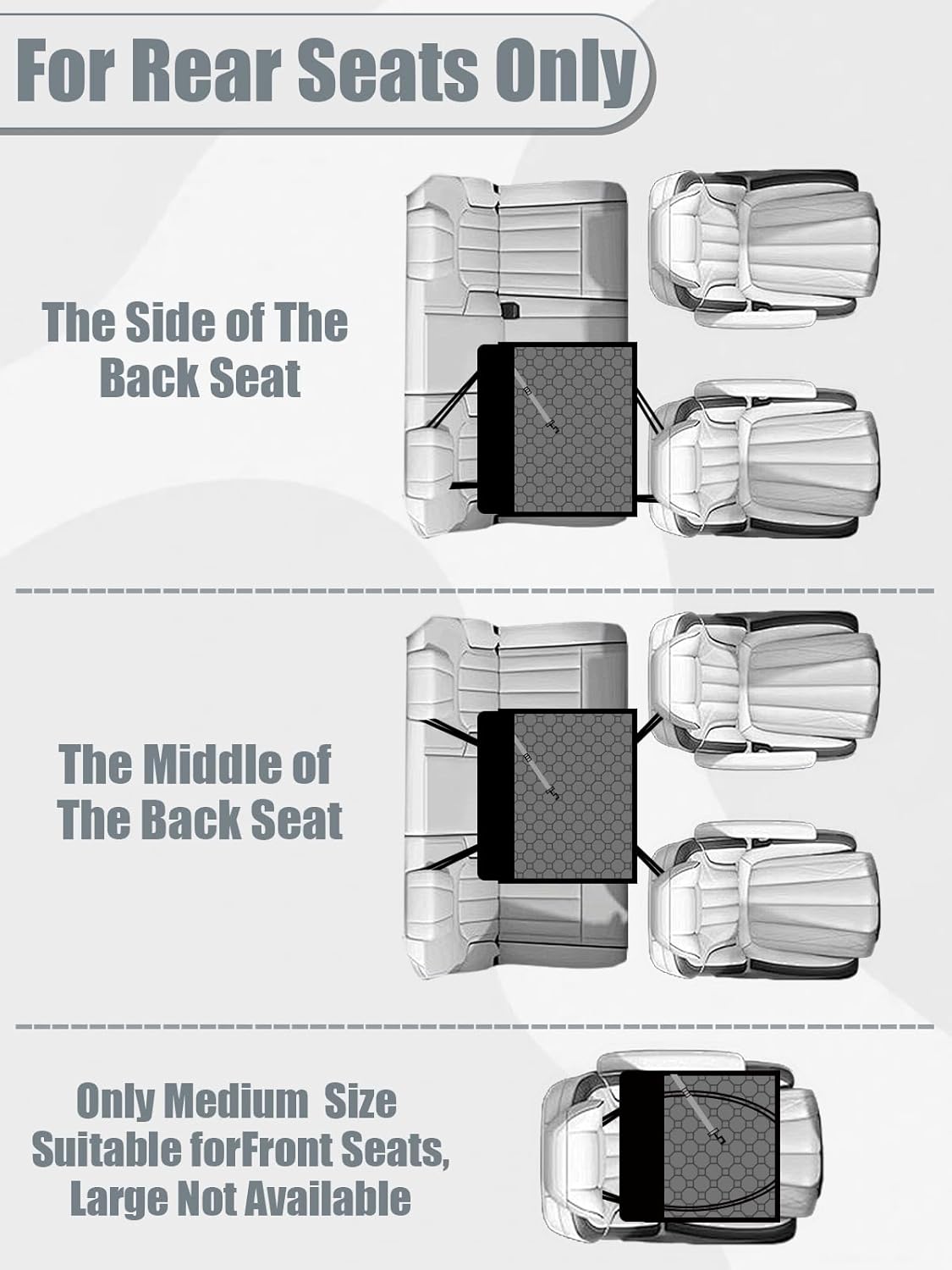 Dog Car Seat for Large Dogs,Waterproof Fabric with Breathable Mesh&Adjustable Dog Seat Belt for Car,Dog Bed for Back Seat Up to 30 LB-Small Orange