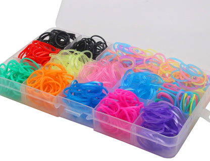 YOY 3/4" Pet Dog Stretchy Rubber Bands, 600/Box - Puppy Elastics Ties Pony Tail Holders Hair Accessories for Doggy Grooming Top Knots Ponytails Braids and Dreadlocks