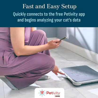 Purina Petivity Smart Litter Box Monitor Cat Weight Scale & Health Tracker - Monitor Litter Habits, Track Weight Accurately, AI Alerts & Monthly Reports, Phone App, Works for Multiple Cats