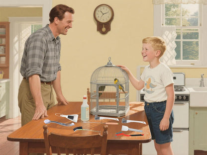 Bird Cage Cleaning Brush Tool Set, Bird Cage Cleaner, Suitable for Bird Cages, Rabbit Cages, Hamster Cages, Parrot Cages, and Other Small Pet Cage Accessories