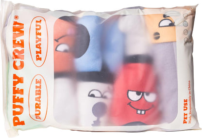 Squeaky Dog Plush Toy, Tools Bite_Stick Collection, 8", for Small and Medium Dogs (5 in 1, Small)