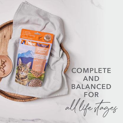 Feline Natural Freeze-Dried Cat Bundle – Beef Bites Treats (1.76oz) & Chicken & Lamb Food (3.5oz) – High Protein, Grain Free, Made in New Zealand