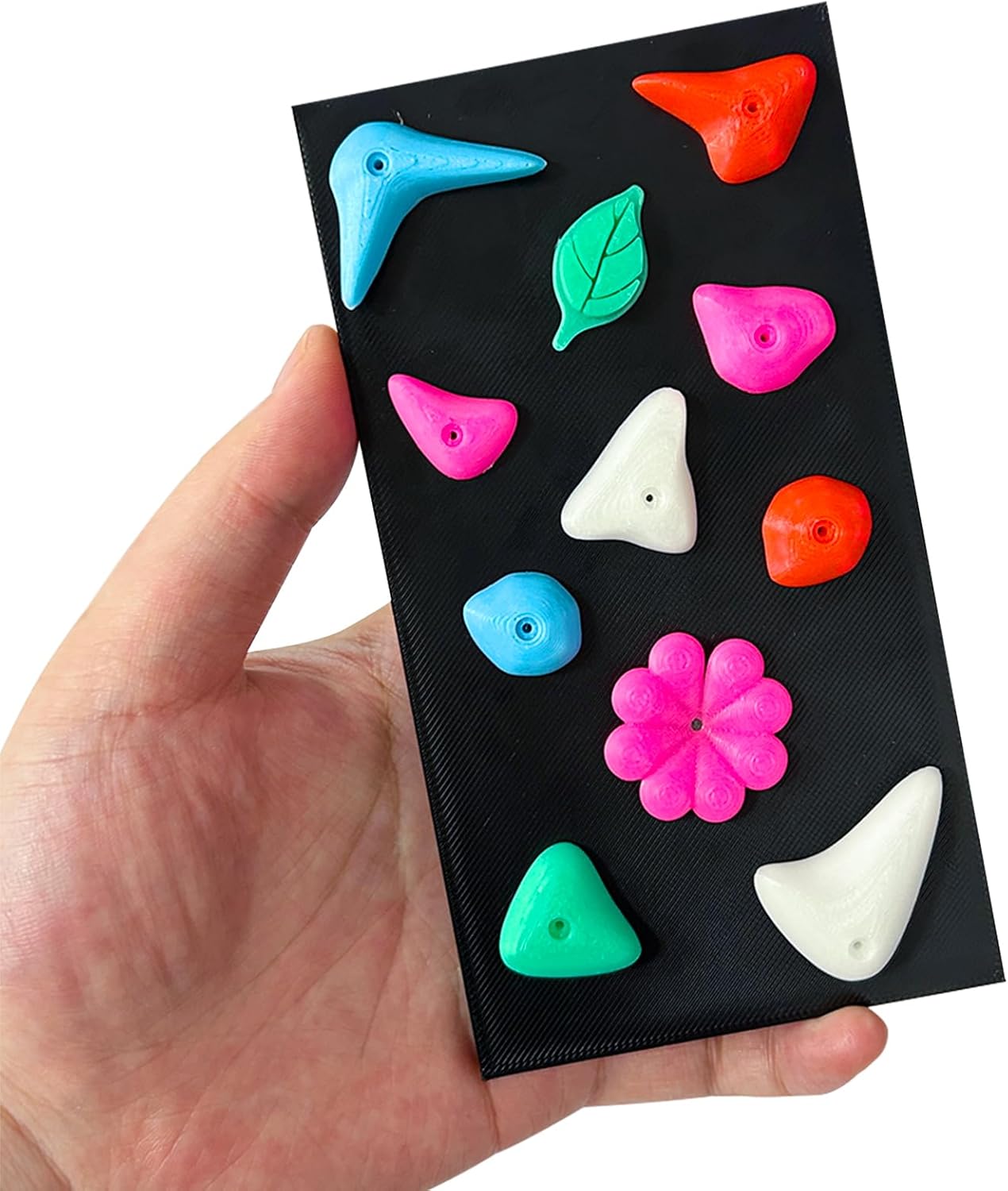 46PCS Glow in the Dark Bearded Dragon Rock Climbing Holds,Reptile Rock Climbing Wall,Bearded Dragon Enrichment Toys,Bearded Dragon Tank Accessories,Climbing Wall Grips for Bearded Dragon,Gecko,Lizard