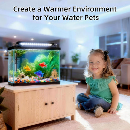 HiTauing Aquarium Heater 50W, Adjustable Knob Fish Tank Heater with 2 Powerful Suction Cups, Submersible Betta/Turtle Tank Heater for Freshwater and Saltwater Tanks