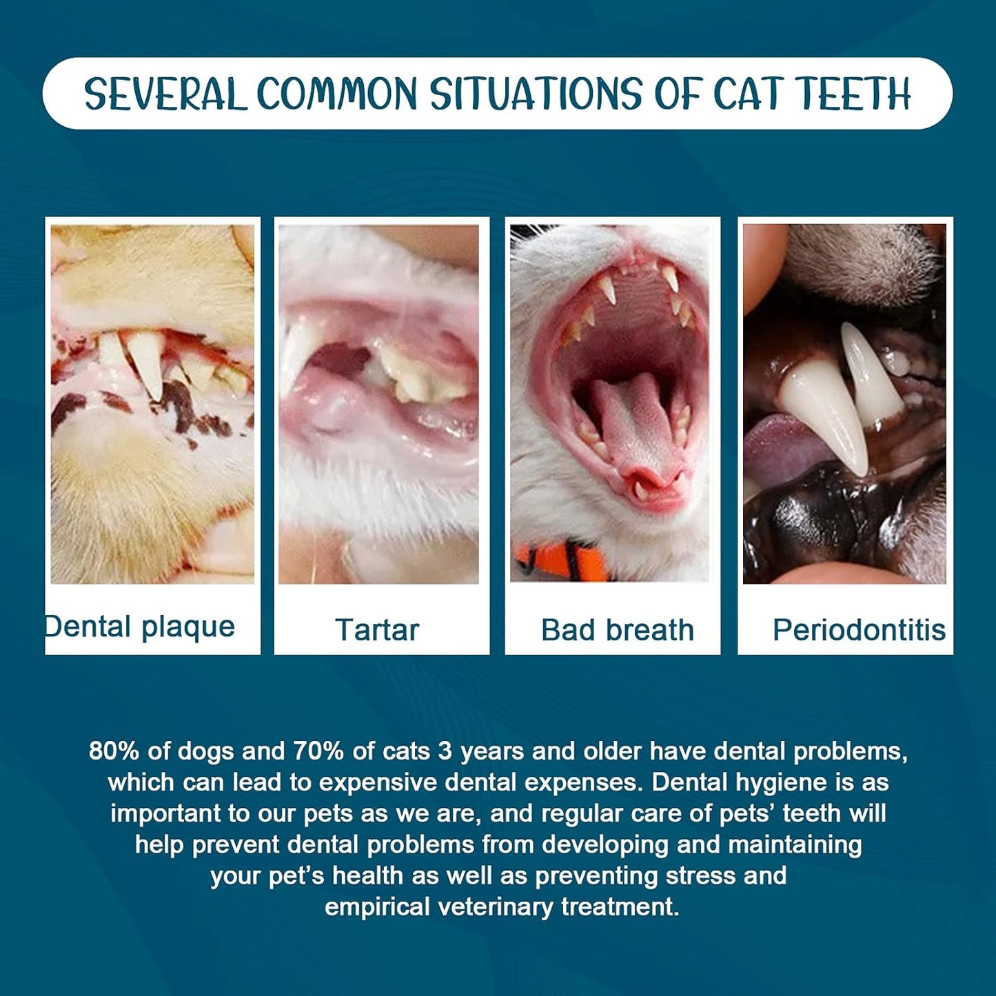 Dog Toothpaste Mint for Dogs and Puppies, Fresh Breath Dental Kit for Pets Dog Toothpaste Mint Teeth Cleaning for Dogs and Puppy Teeth Cleaning Kit