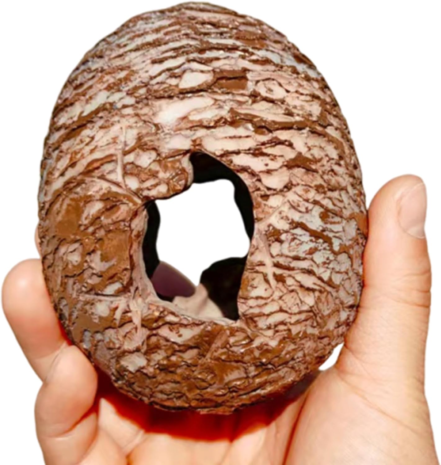 Low Maintenance Reptiles Habitat Upgrade Dinosaur Hide Cave with Textured Exterior Terrarium Stress Relief Decor Hot Swappable Terrariums Addons