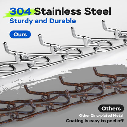 Pinch Prong Collar for Large Medium Small Dogs, Stainless Steel Choke Collar for Dogs with Qucik Release Buckle Green L