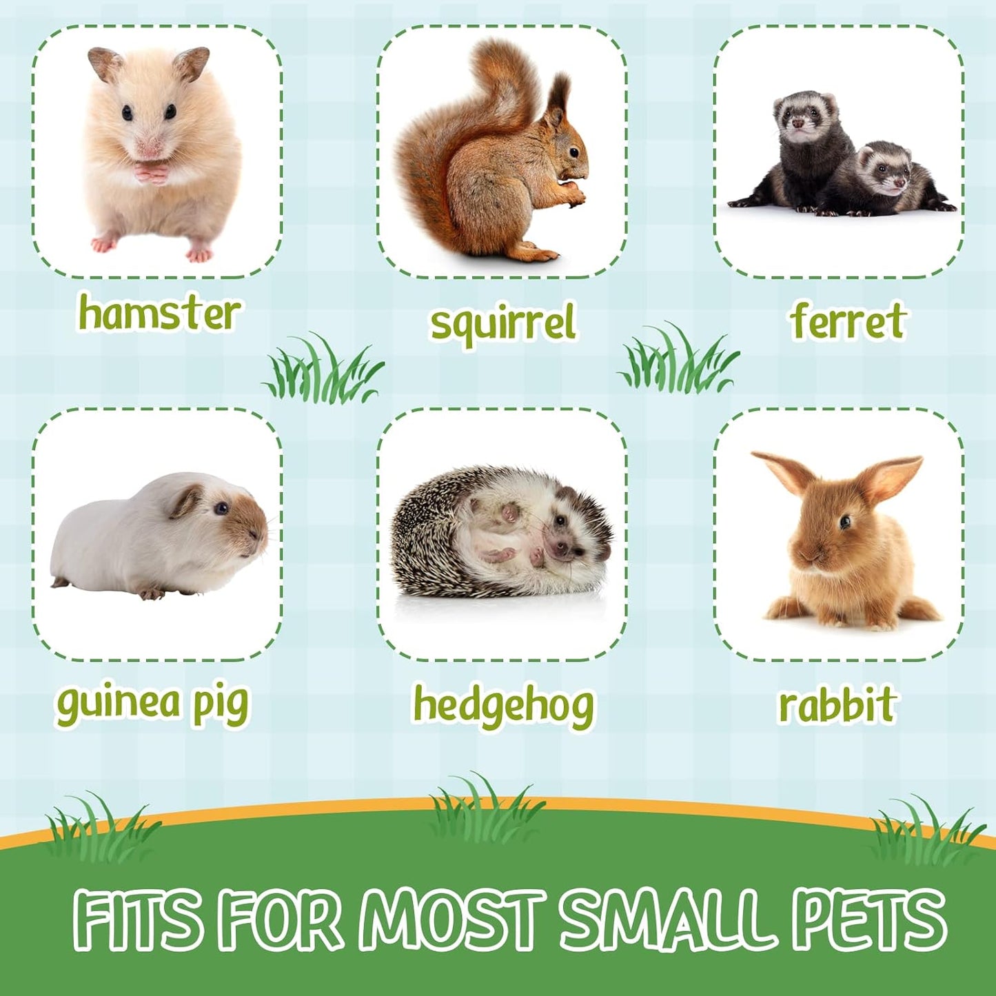 Nuogo 4 Pcs Rat Hammock for Cage Small Animal Hanging Ferret Hammocks for Rat Accessories Double Layer Ferret Bed for Guinea Pig Squirrel Chinchilla Playing and Sleeping(Classical)