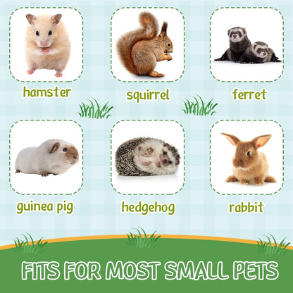 Nuogo 4 Pcs Rat Hammock for Cage Small Animal Hanging Ferret Hammocks for Rat Accessories Double Layer Ferret Bed for Guinea Pig Squirrel Chinchilla Playing and Sleeping(Classical)