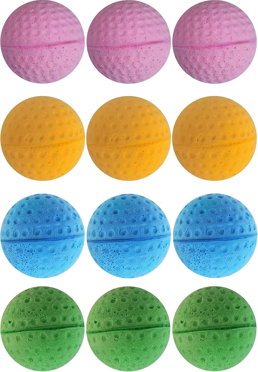 Cat Foam Ball Cat Sponge Ball Toy Soccer Toy (12Pack)