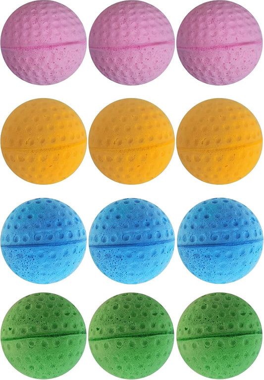Cat Foam Ball Cat Sponge Ball Toy Soccer Toy (12Pack)