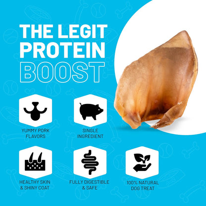 Sitka Farms Cow Ears 12 Count and Pig Ears 50 Count Bundle