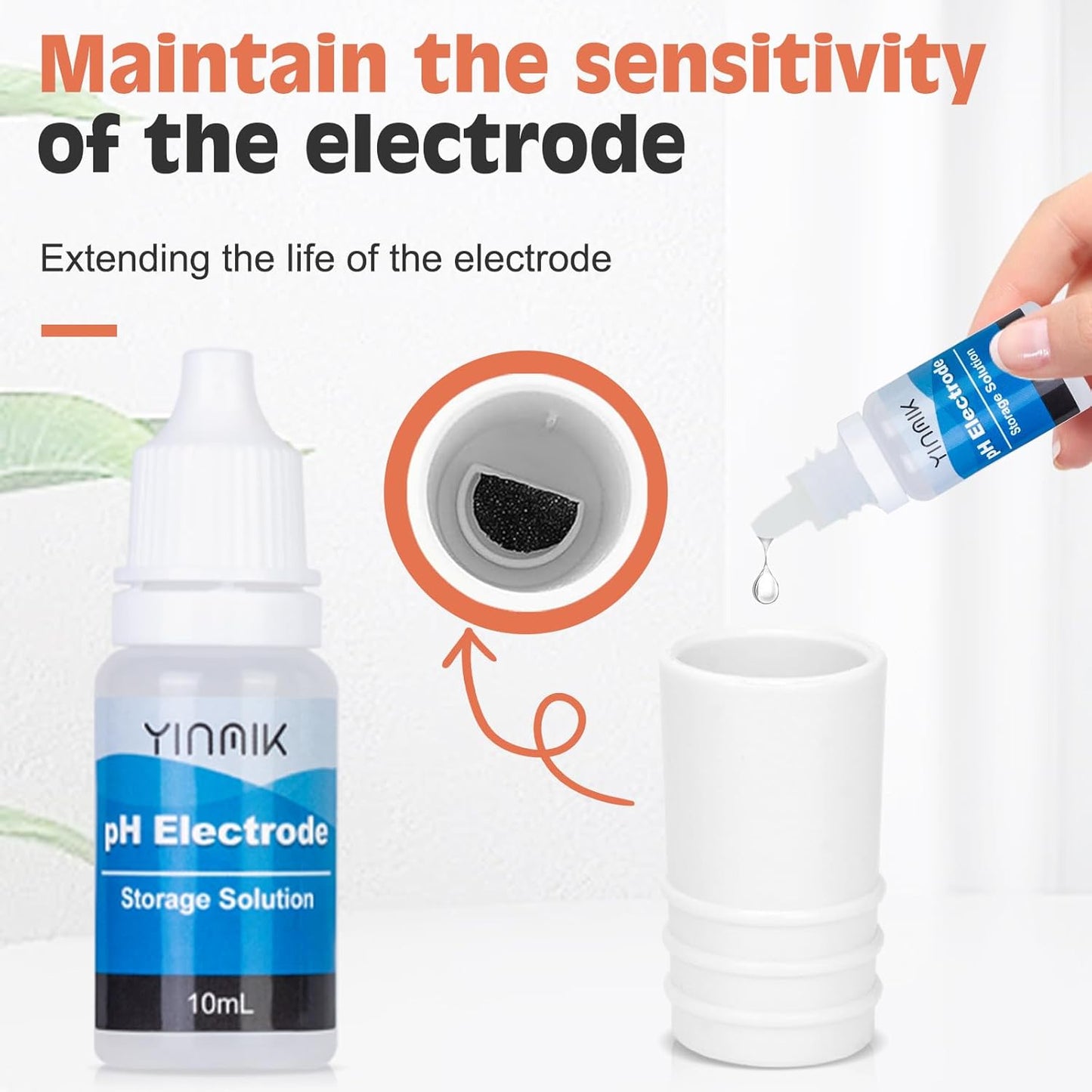 YINMIK Aquarium pH Salt Meter & Replaceable pH Probe Kits