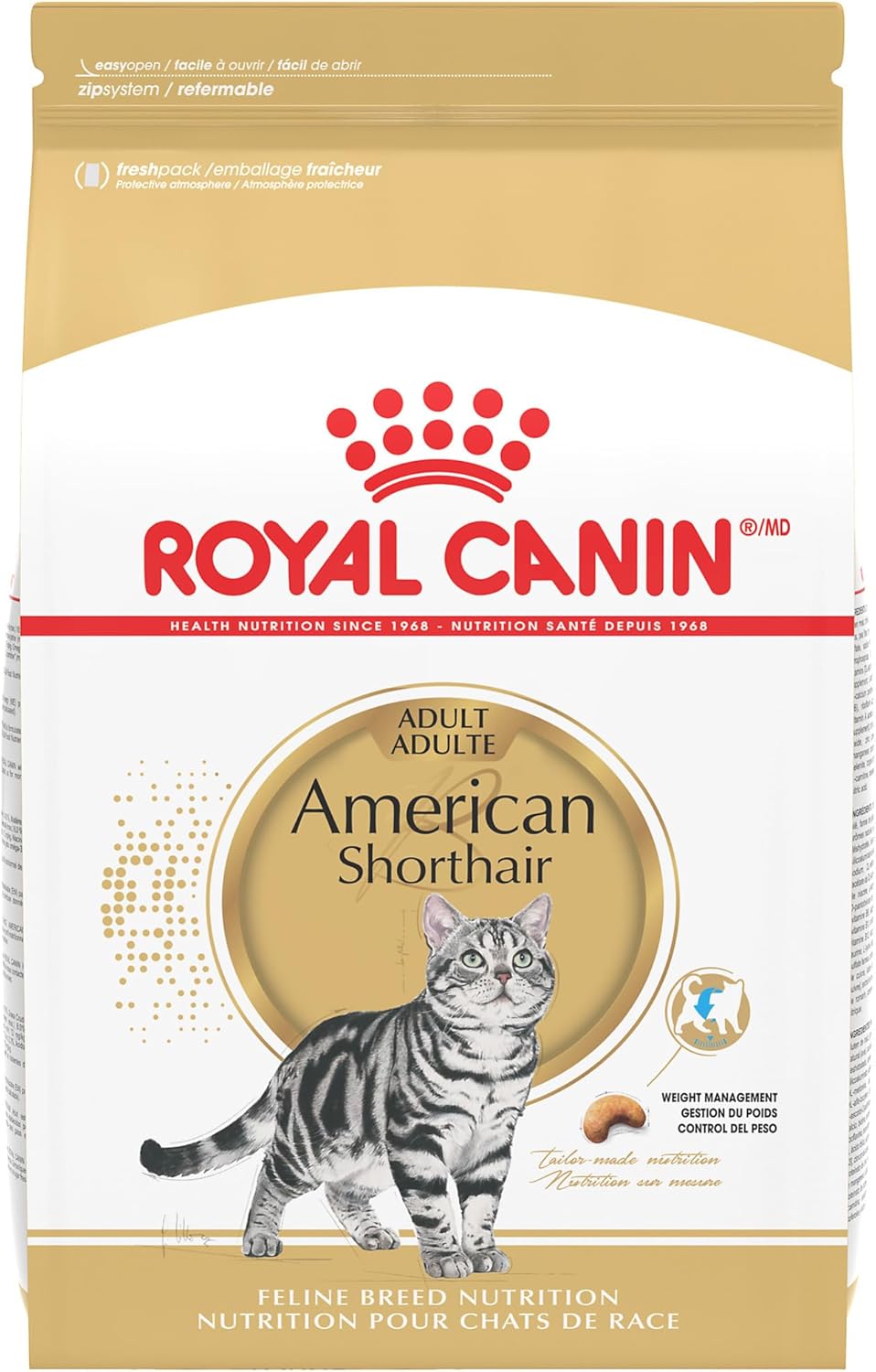 Royal Canin Feline Breed Nutrition American Shorthair Adult Dry Cat Food, 5.5 lb Bag