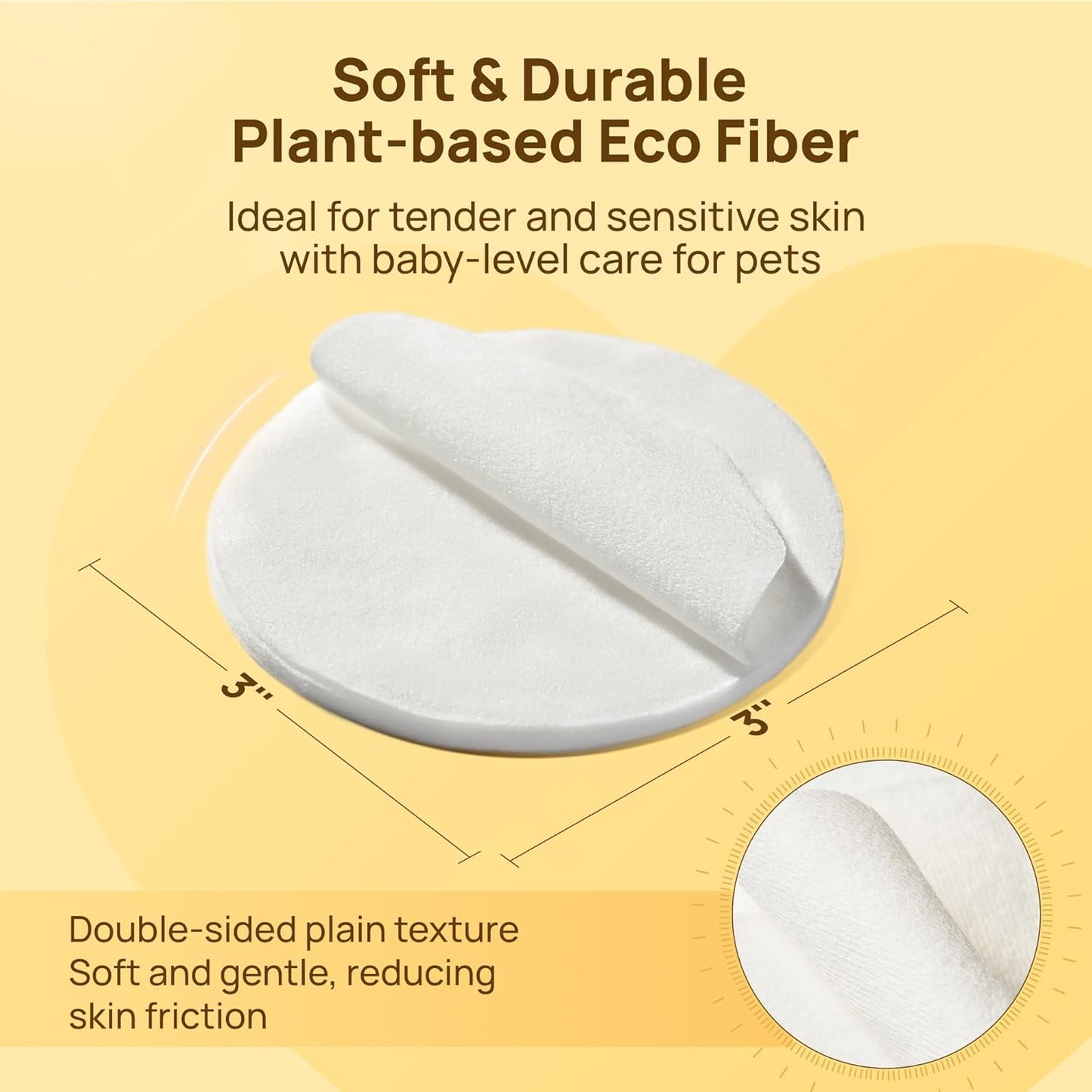 HICC PET Wrinkle Wipes, Vet-Recommended Dog Wipes Cleaning Deodorizing, Soothes Redness & Odor, Prevents Infections, Tear Stain Remover, Gentle for French Bulldogs, Pugs, English Bulldogs (100 Counts)