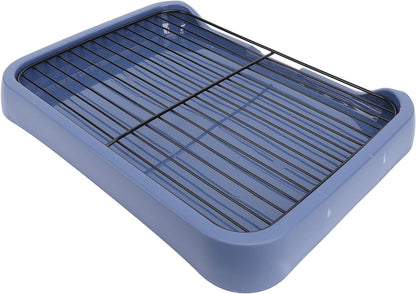 Acouto Dog Potty Pad Holder Tray - Dog Potty Tray Removable Indoor Training Toilet Portable Puppy Pad Holder with Grille Small and Medium Dogs - Puppy Litter - Pet