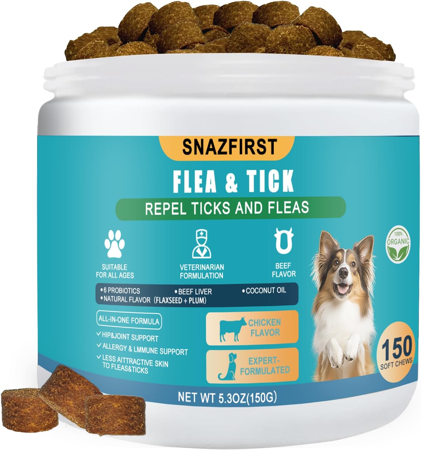 Dog (Chicken Flavor, 150 Chews)