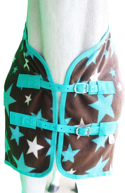 CHALLENGER 74" Horse Soft Fleece Cooler Contoured Exercise Blanket Liner Sheet Wicks 4397