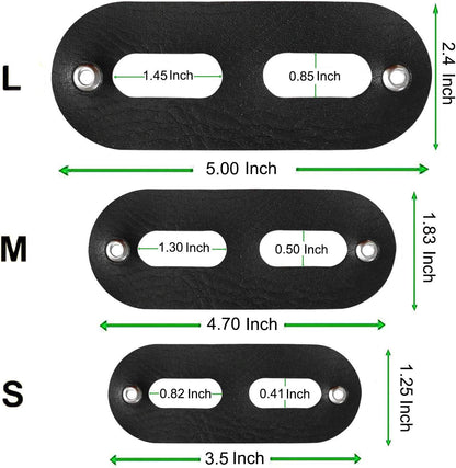 Bearded Dragon Harness and Leash Adjustable(S,M,L, 3 Pack) - Soft Leather Reptile Lizard Leash for Amphibians and Other Small Pet Animals