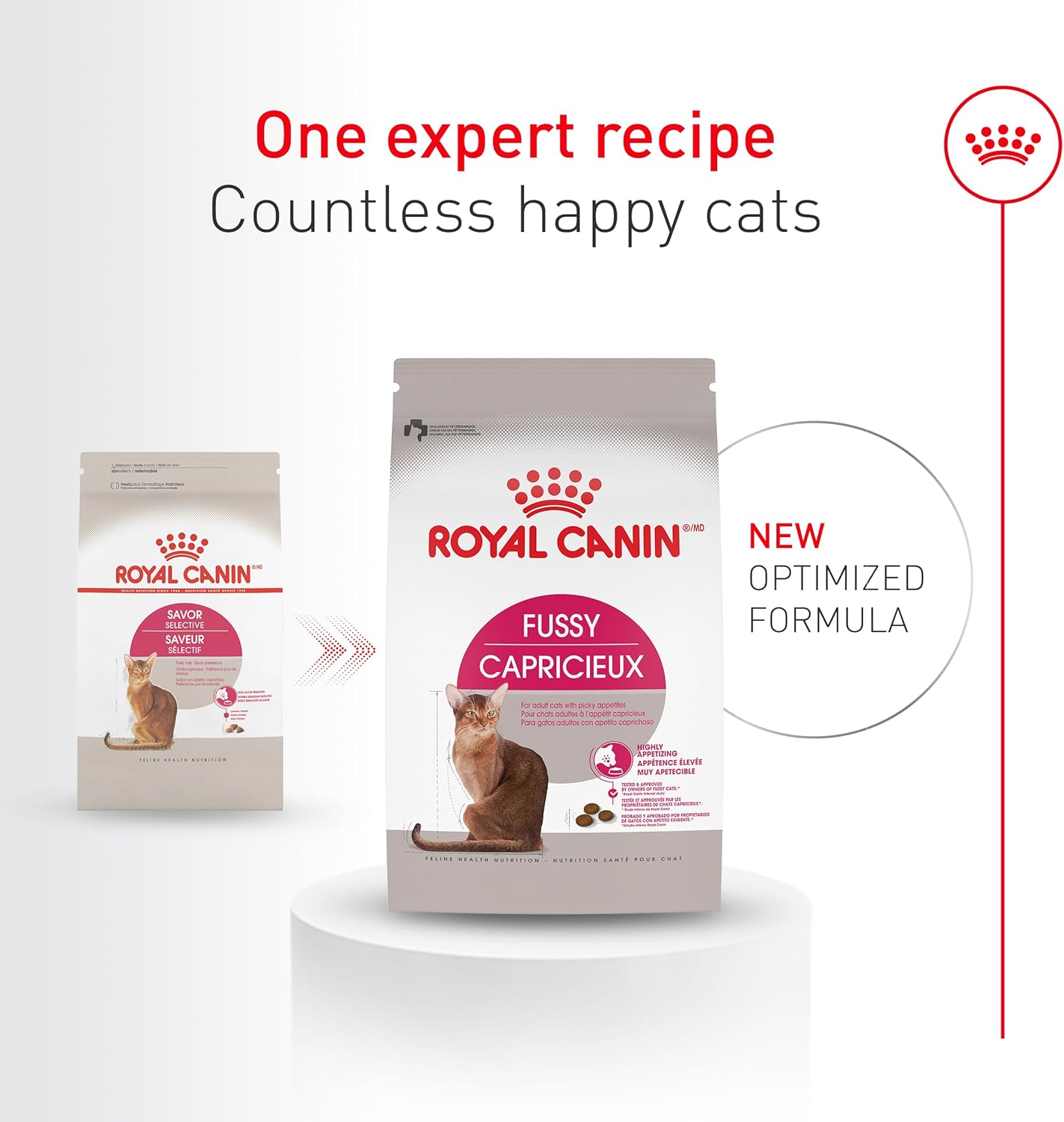 Royal Canin Fussy Dry Cat Food for Adult Cats, Protein-Rich Kibbles for Picky Eaters, Poultry-Based, Supports Healthy Weight and Urinary Health, 7 lb Bag