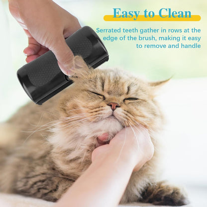 2025 Upgrade Deshedting Dog Brush & Cat Brush - Dog Undercoat Brushs with Comfort Grip, Pet Hair Removal Tool for Shedding - Fits Short Hair Pets (4 Inches)
