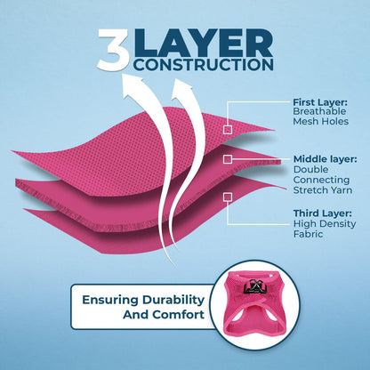 Best Pet Supplies Voyager Step-in Air Harness - All Weather Mesh, Reflective, No Pull Harness for Dogs, Cats - Secure with Hook & Loop Fastener, Buckle, Double D-Rings - Fuchsia, S