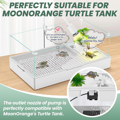 Mini Submersible Water Pump, Ultra Quiet Water Pump, 300L/H, for Turtle Tank, Fountains, Aquariums (5W, 79GPH)