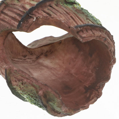 GLEAVI Reptile Hide Cave Habitat Decor Plastic Leopard Gecko Tank Reptile Rock Hideout Small Spider Scorpion Shelter for Bearded Dragon and Turtle Basking Platform