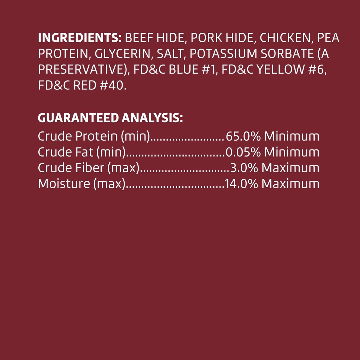 Amazon Brand - Wonder Bound Chicken Flavor Dog Rawhide Twist Sticks, 70 Count, 1.08 pound (Pack of 1)