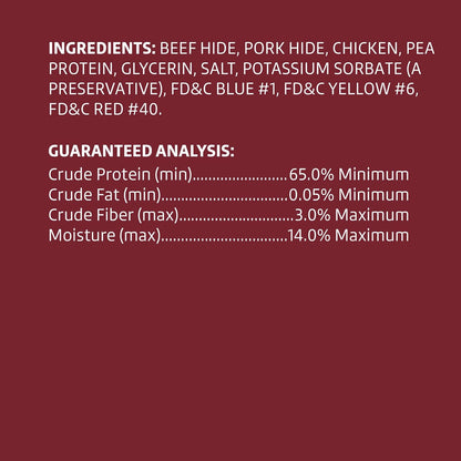 Amazon Brand - Wonder Bound Chicken Flavor Dog Rawhide Twist Sticks, 70 Count, 1.08 pound (Pack of 1)