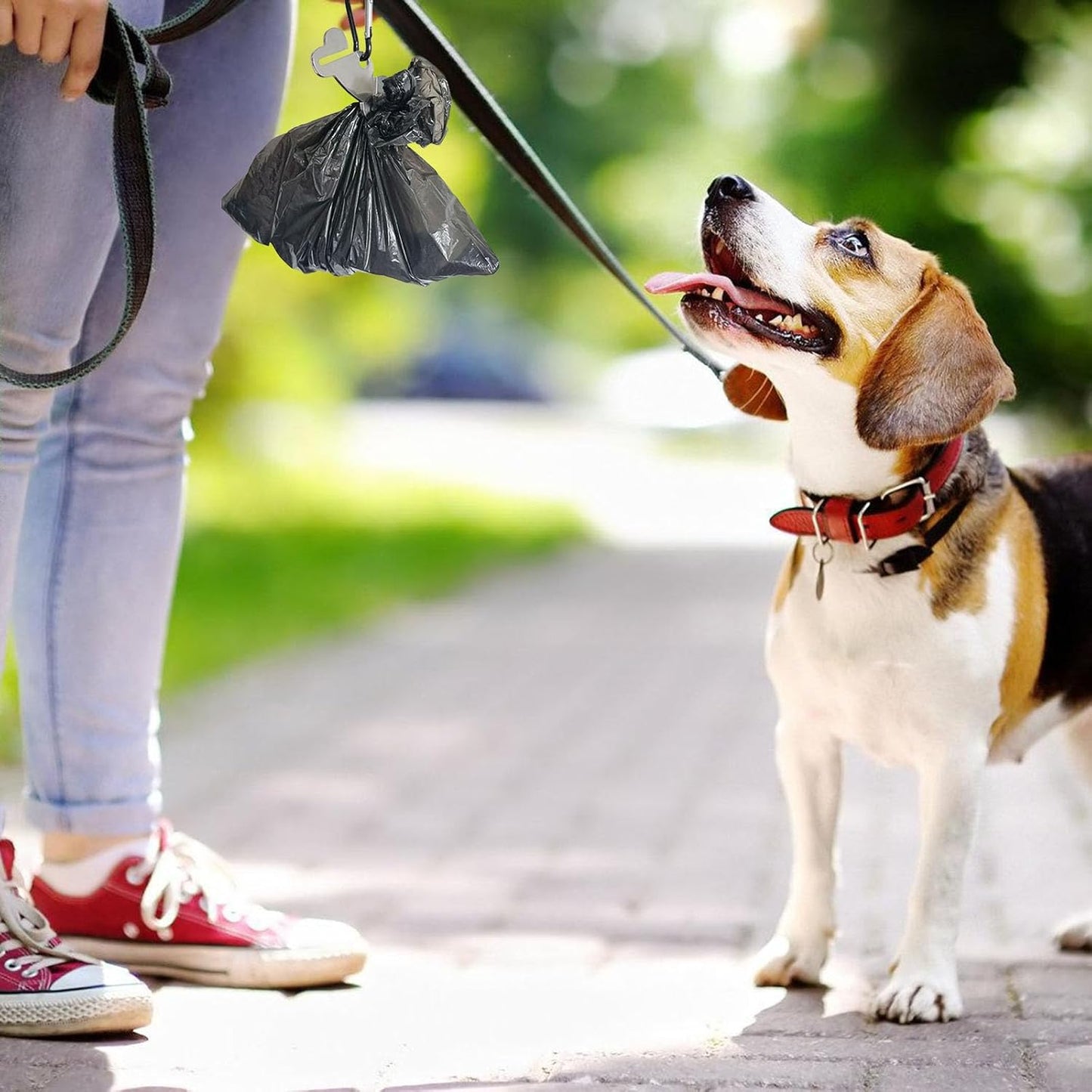 Metal Dog Poop Bag Holder Clip Hands Freely Waste Bag Secure For Outdoor Walking And Running And Practical Dog Poop