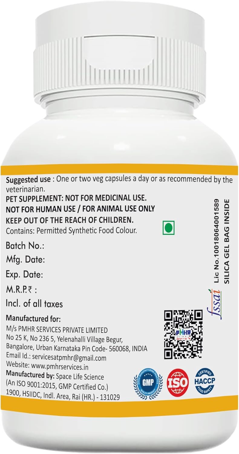 Pet Probiotic 6 Billion CFU for Pets | Daily Digestive Health Supplement, Cat and Dog | S.boulardii, L.Acidophillus, L. Returi, L.Paracasei, L Rhamnosus, B .Clausii