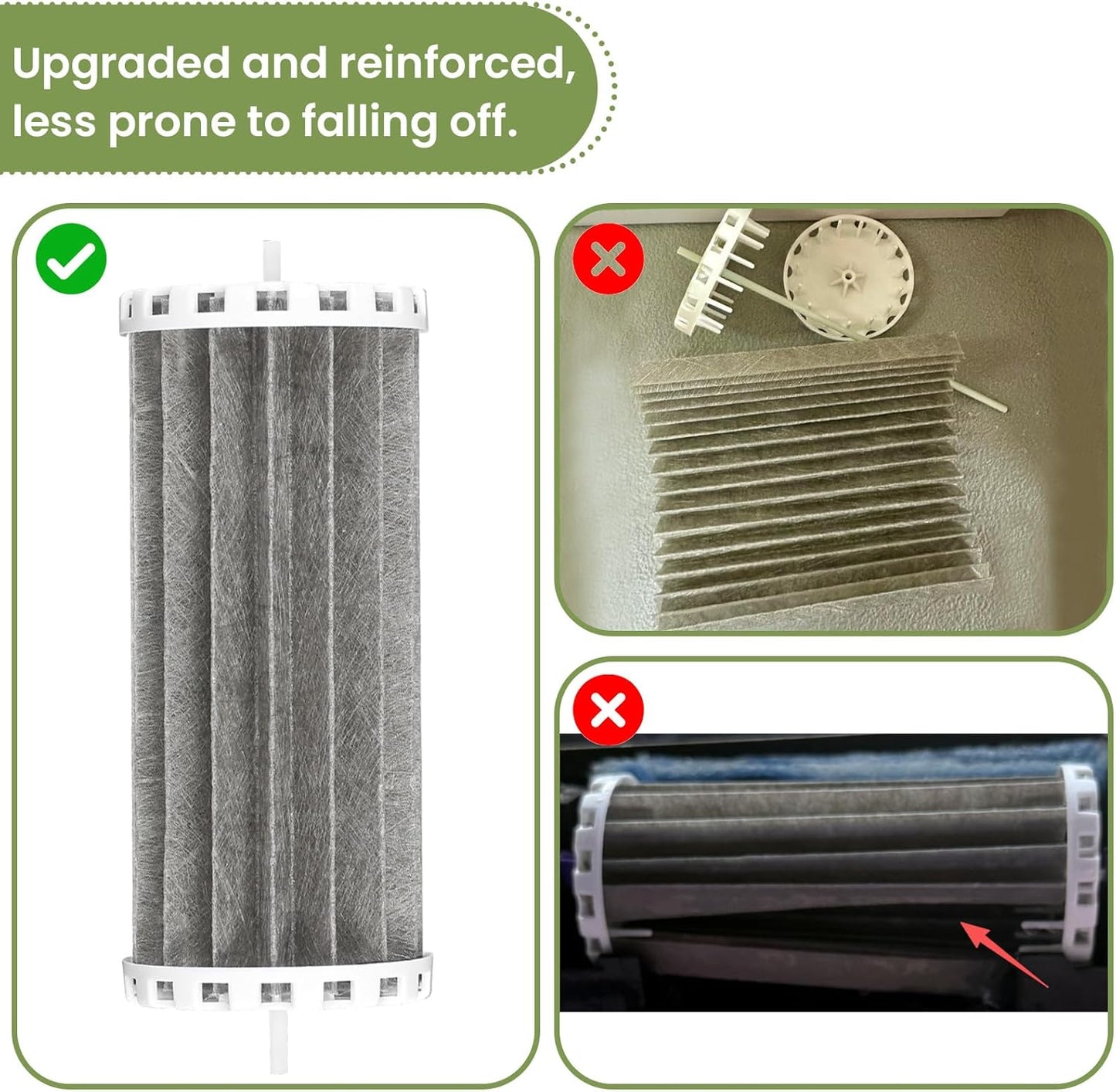 Aquarium Filter Compatible with Marineland Penguin 200 200B 350 350B Power Filters,Bio-Wheel Assembly PRBW2350B,Replacement Fish Tank Filter Parts,2 Pack