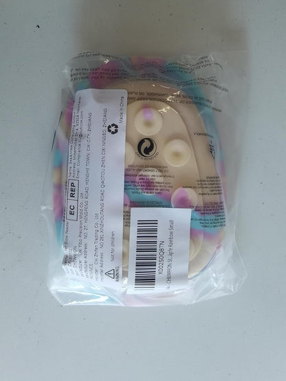 CHEWFFON Interactive Dog&Cat Lick Mat Bowls, BPA-Free Silicone Dog Slow Feeder Bowl with Suction Cups, Non Slip Food Bowl for Dogs and Cats, Reduces Boredom and Anxiety, Dishwasher Safe, Rainbow Small