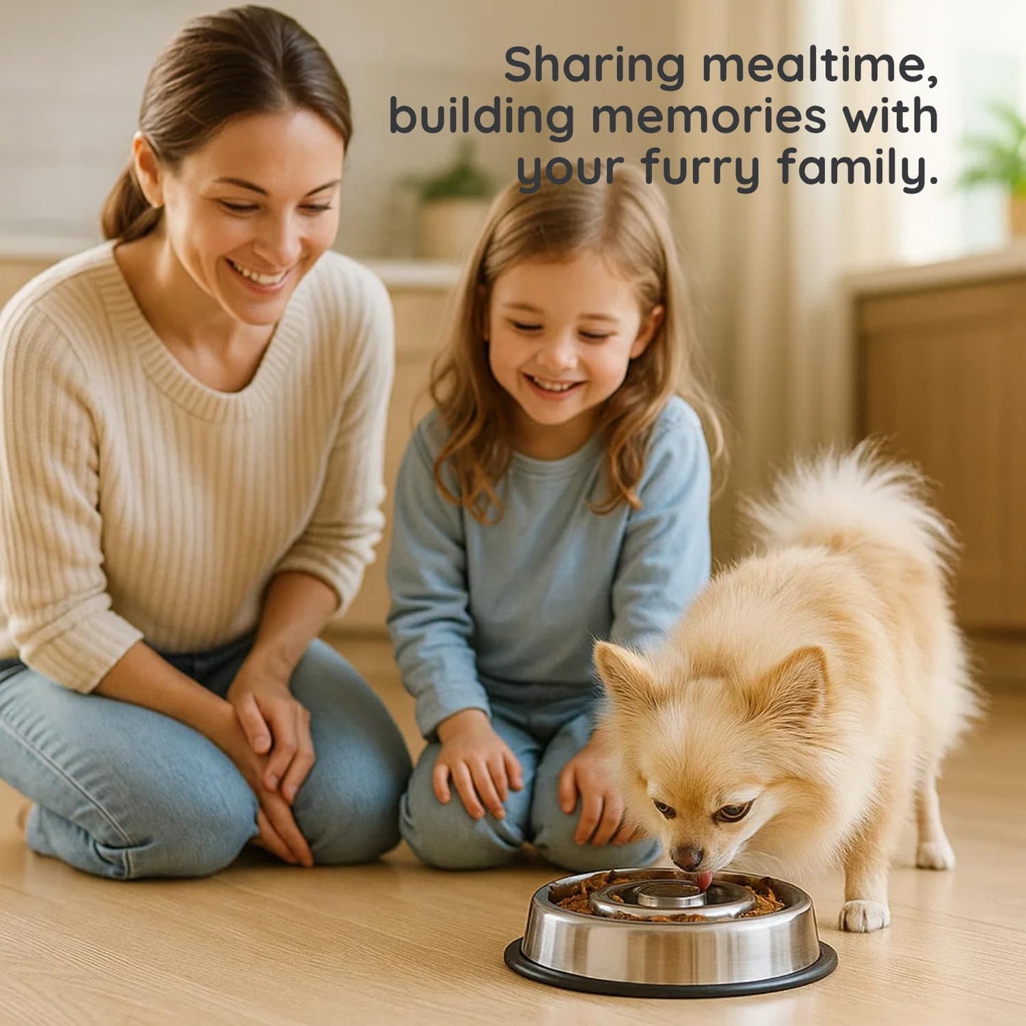 9.5 oz Slow Feeder Dog Bowls, 1 Cup Capacity Spiral Style Stainless Steel Small Dogs & Cats Food Dishes for Fast Eaters, Nonslip Durable Feeding Puzzle Bowl | Slo Down Eating for 10–35lbs