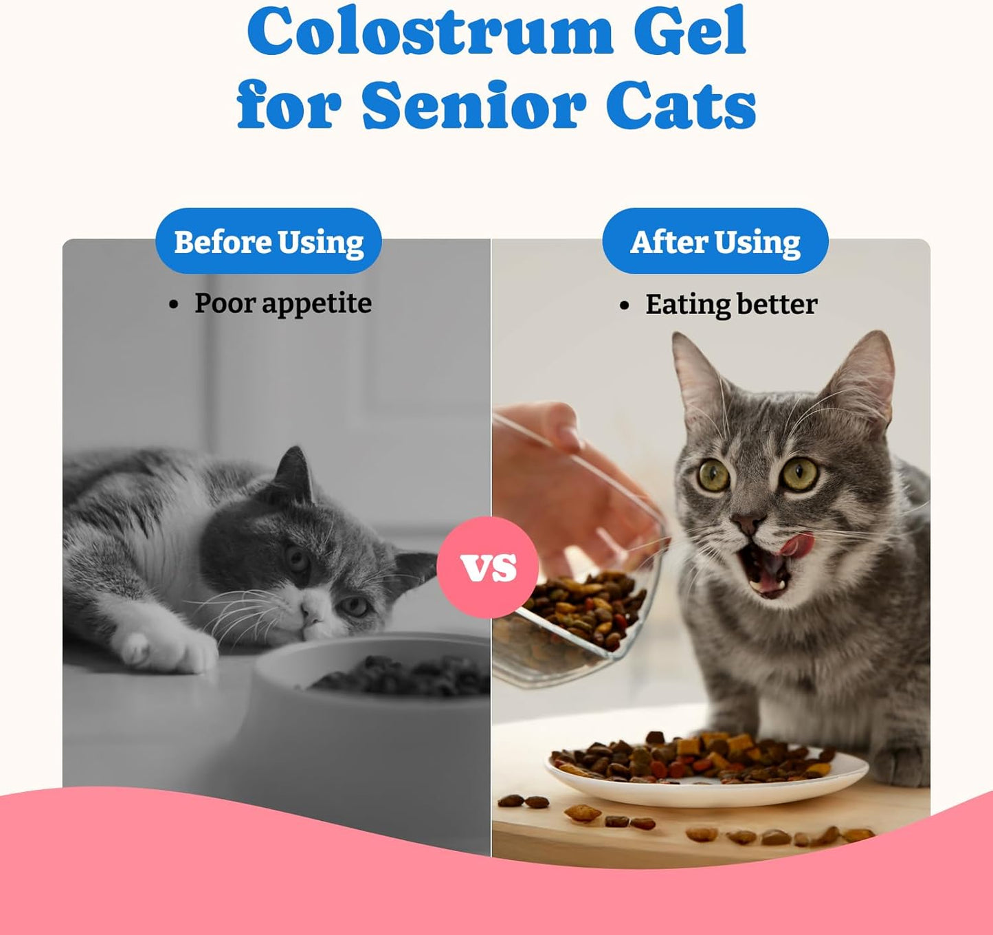 2 Pack Colostrum Nutritional Gel for Dog & Cat - High Calorie Supplement for Senior Dogs Cats, Stimulate Appetite for Cats, Immune Support, Dog Cat Weight Gainer, Elderly Pets Supplement