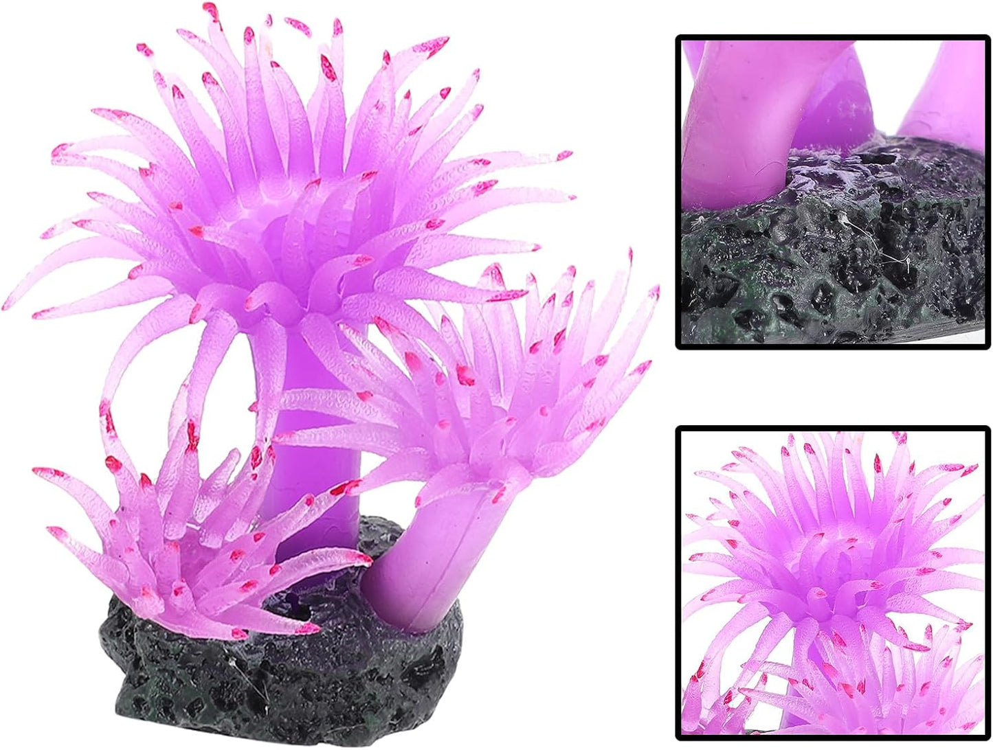 BESTonZON Artificial Coral Fish Tank Plant Ornament Plastic Aquarium Landscape Decor Red Simulation Coral for Fish Tank Decoration