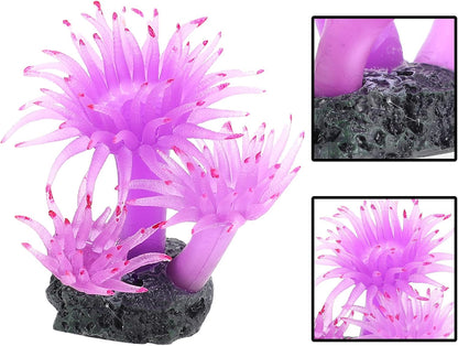 BESTonZON Artificial Coral Fish Tank Plant Ornament Plastic Aquarium Landscape Decor Red Simulation Coral for Fish Tank Decoration