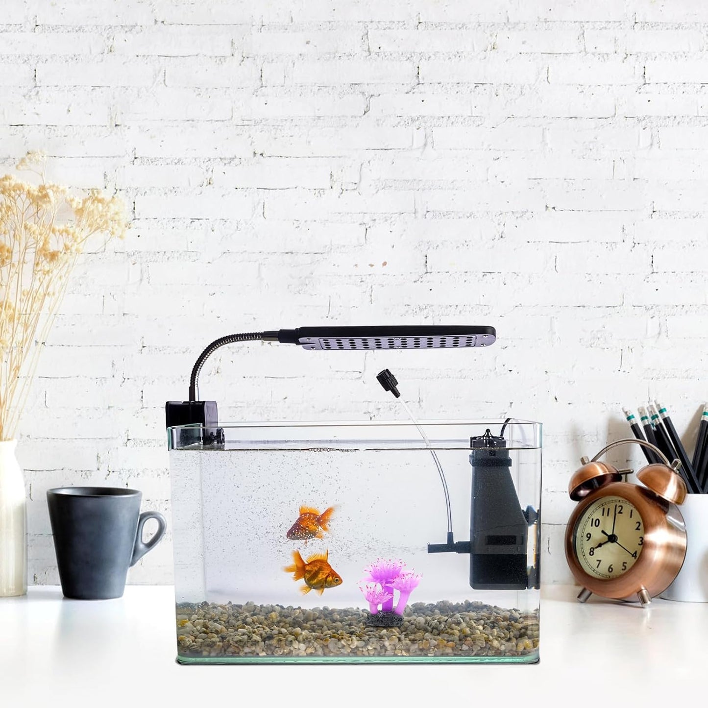 Gadpiparty Artificial Plastic Coral Plant Aquarium Fish Tank Decoration Red Emulation Plastic Fish Tank Plant Ornament for Aquatic Pets Aquarium Decor