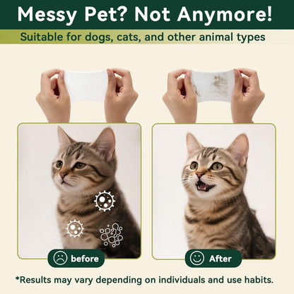 Pet Eye & Grooming Wipes – 100 Count Unscented Tear Stain Remover & 20 Count Cleaning Wipes for Dogs & Cats | Coconut Oil, Kakadu Plum, Cranberry, Jojoba, Sea Buckthorn, Provitamin B5