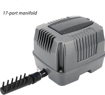 Electric Pond Aerator, Linear Air Pump for Outdoor Ponds, Electromagnetic Fish Aerator Diffuser Bubbler, Air Stone Pump, Home Waste Water Treatment