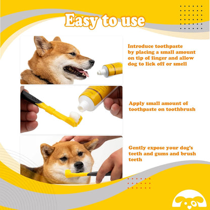 PetnBeyond Dog Toothpaste - Poultry Flavor Teeth Brushing Cleaner, Pet Breath Freshener, Oral Care, Professional Pet Toothpaste for Dogs and Cats. Controls Plaque, Tartar, Bad Breath, Reduces Plaque