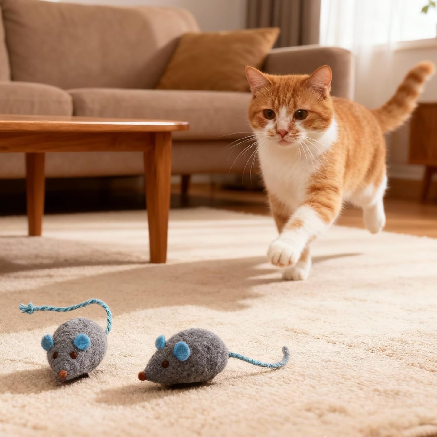 6-Pack Catnip Toy - 3 Silvervine Chew Sticks for Cats, 2 Cat Mice Toy and 1 Fish - Catnip Toys for Indoor Cats Kitty Teeth Grinding Chew Interactive