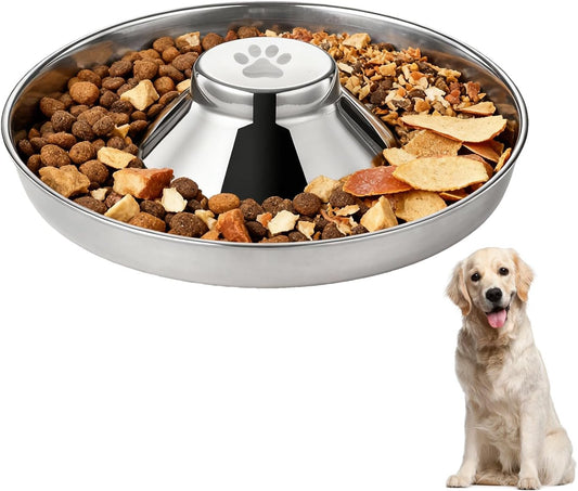 Stainless Steel Dog Bowls, Thickened Durable Replacement Bowls,Slow Feeder Pet Bowl for Cat or Dog Food or Water Dish