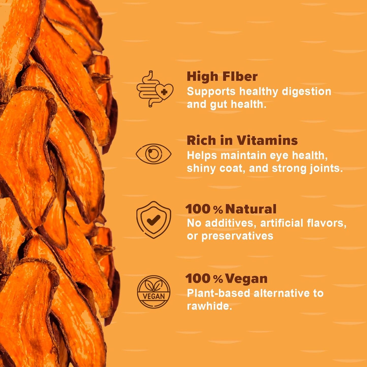 The Daily Goods Pumpkin Powder & Sweet Potato Chips for Dogs – 100% Natural High Fiber Digestive Support & Immune Health Balance Snack & Supplement, Designed for All Breeds – Grain-Free,Hypoallergenic