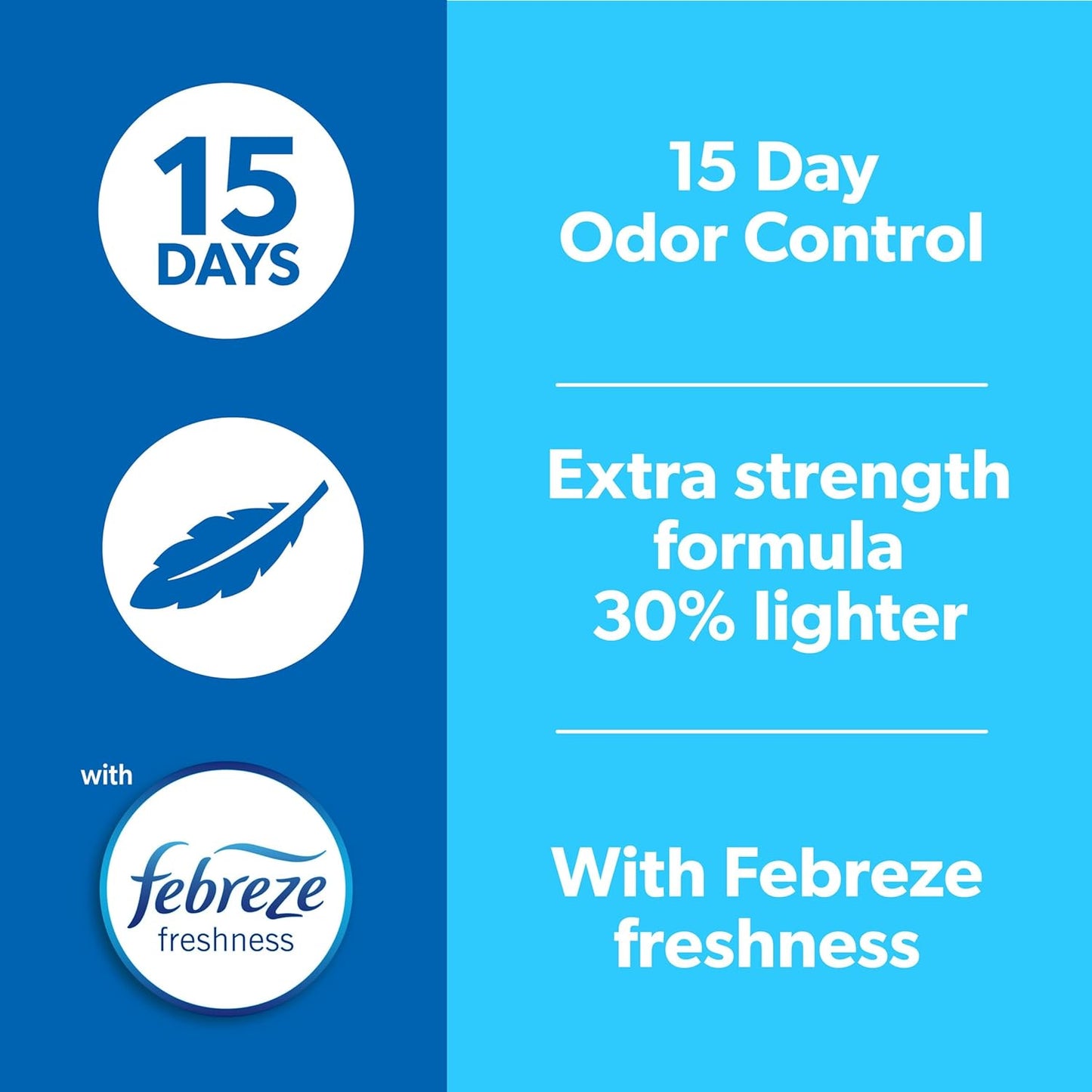 Fresh Step Light Weight Advanced Extreme Cat Litter with Febreze Freshness, Extra Strength Formula Clumping Litter, 25 lbs. (2 x 12.5 lb. Box)