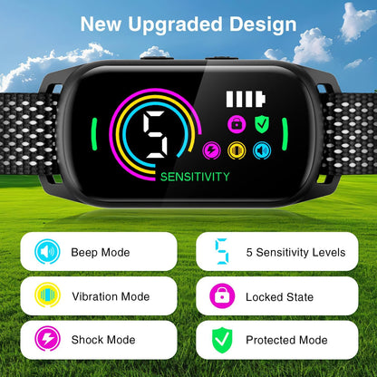 Bark Collar, 2 Pack Dog Bark Collar for Large Medium Small Dogs, Rechargeable Anti Barking Device for Dogs, Smart Training Collar with Beep Vibration 5 Sensitivity, Dog Bark Deterrent Devices