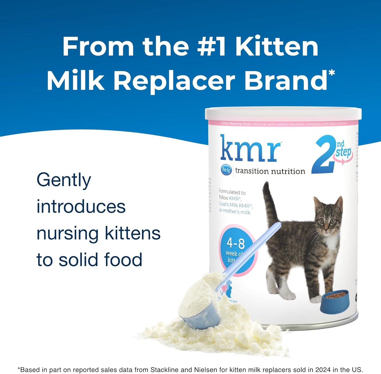 PetAg KMR Kitten Milk Replacer Powder (6 oz) + PetAg KMR 2nd Step Kitten Weaning Food (14 oz)