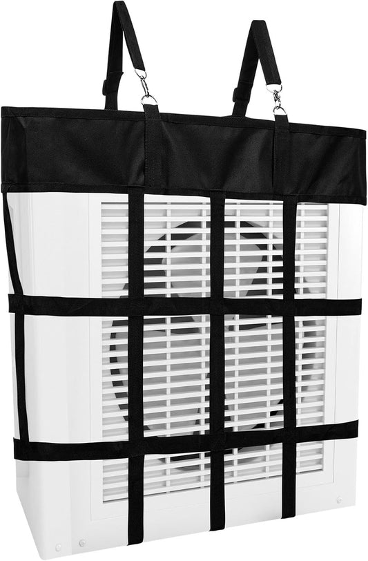 Tessco 1 Pcs Box Fan Holder Horse Stall Classic Fan Bag Hanging Web Holder Nylon Box Hay Bag (Black)