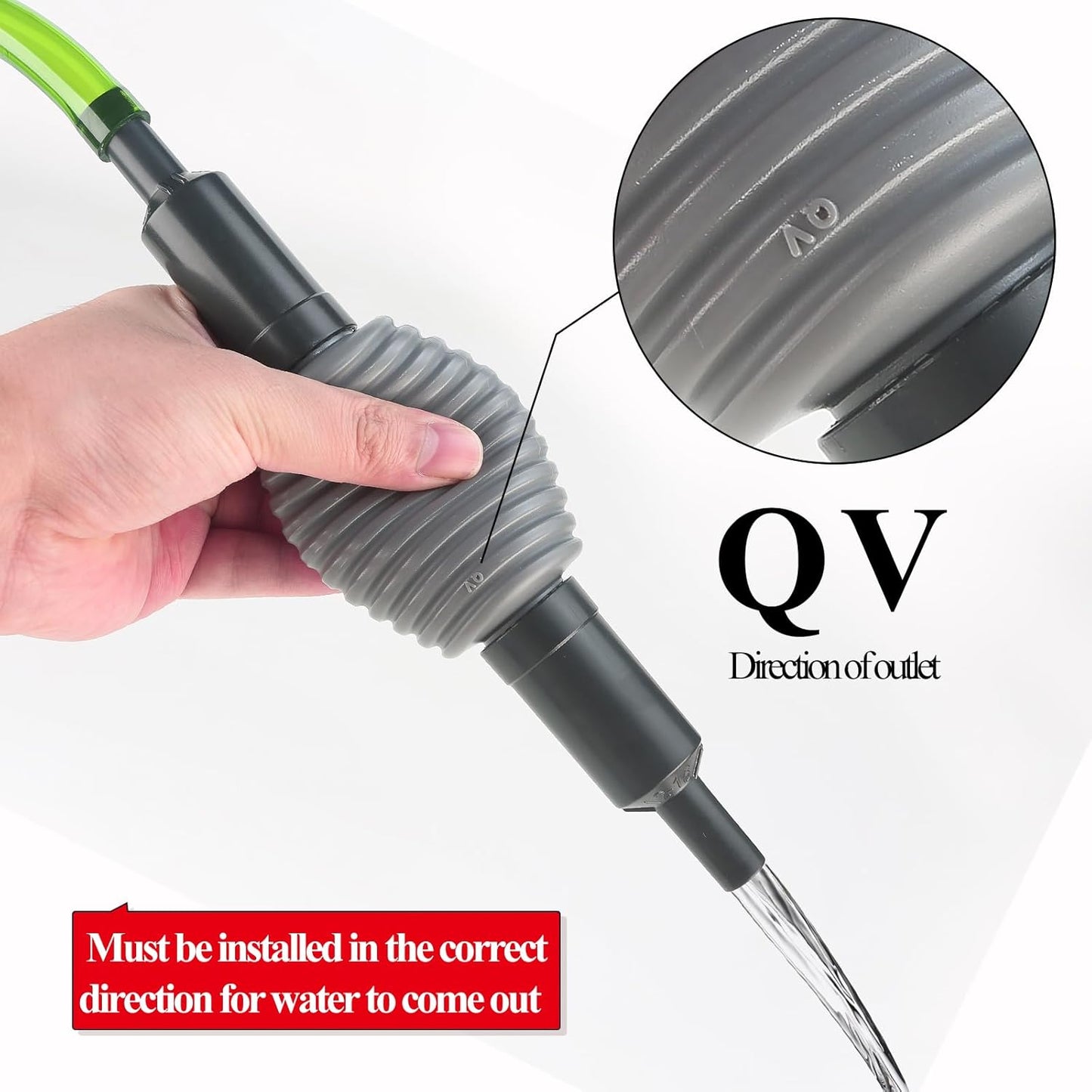 boxtech Fish Tank Water Change, Vacuum Siphon Water Changer Pump Sand Cleaner for Aquarium Water Filter